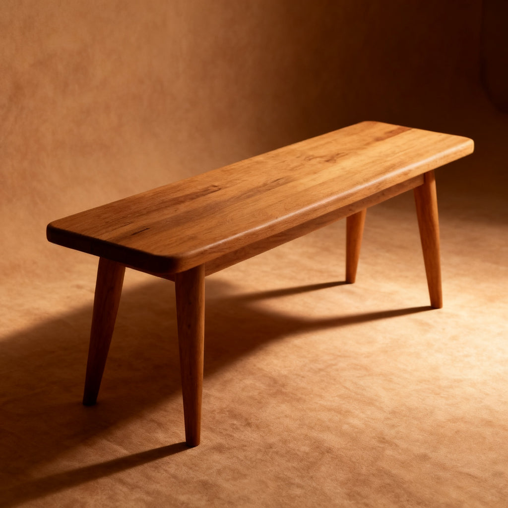 Dettaglio delle venature del legno della panca